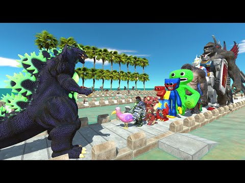 Super Godzilla vs Gigan COCONUT DEATH RUN - Animal Revolt Battle Simulator