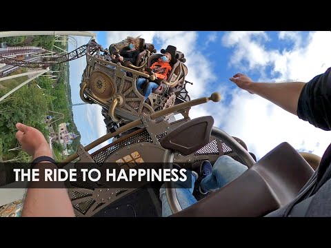 Plopsaland: The Ride to Happiness by Tomorrowland (xtreme spinning coaster onride POV)