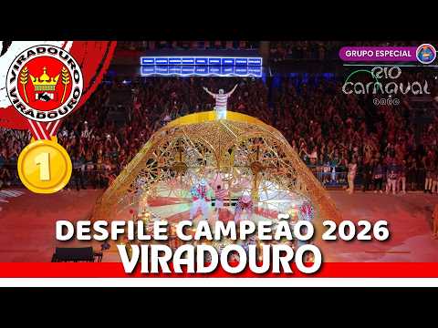 VIRADOURO 2026 | DESFILE CAMPEÃO COMPLETO NA SAPUCAÍ (VISÃO DA ARQUIBANCADA)