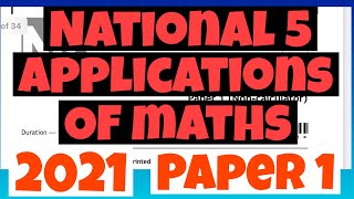 N5 Applications 2021 Paper 1
