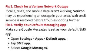 How to Fix Google Messages on Verizon Not Working - RCS, SMS & MMS Send and Receive Issues
