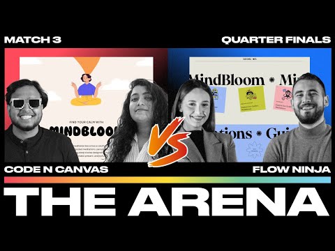 The Arena - Match 3 | Meditation Illustration style website | Figma & Webflow Speed Build Challenge