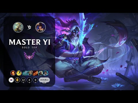 Master Yi Top vs Garen - KR Master Patch 13.13