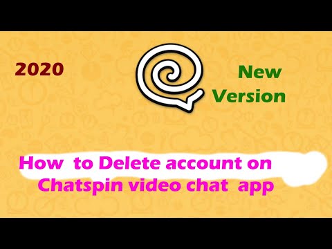 how to delete account on chat spin app |  how to deactivate account on chatspin app