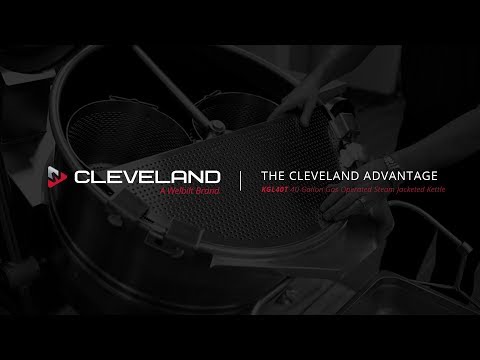 The Cleveland Advantage - KGL40T 40 Gallon Gas Operated Steam Jacketed Kettle