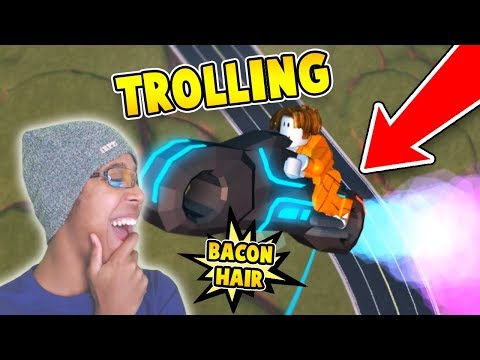 Money Secret On Jailbreak Roblox ØªÙ†Ø²ÙŠÙ„ ÙŠÙˆØªÙŠÙˆØ¨ - trolling as bacon hair with rocket fuel volt bike in!    roblox jailbreak