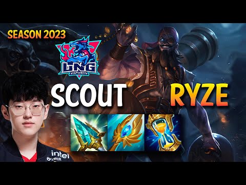 LNG Scout RYZE vs TWISTED FATE Mid - KR Ranked