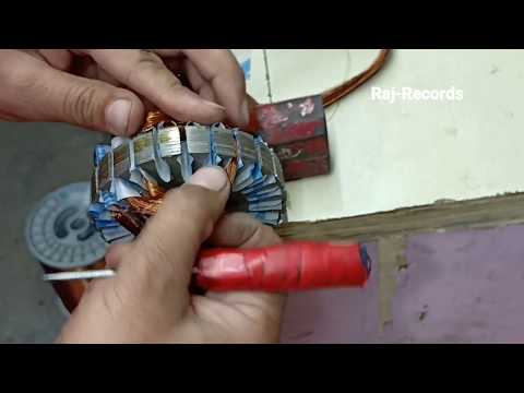 High speed ceiling fan motor rewinding in hindi Video