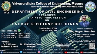 Webinar on “ENERGY EFFICIENT BUILDINGS” By Mr. GAGAN KECHIRA