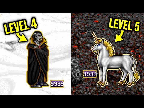 9999 Vampire Lords vs 9999 Unicorns! - Heroes of Might and Magic 2