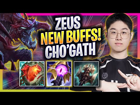 ZEUS TRIES CHO'GATH WITH NEW BUFFS! - HLE Zeus Plays Cho'gath TOP vs Yorick! | Season 2025