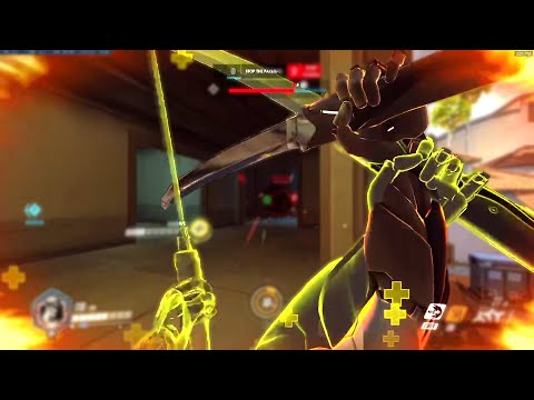 Necros Fastest Carry Genji gameplay! 43 elims! [ Overwatch Season 32 Top 500 ]