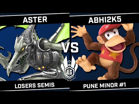 Aster (Palutena/Incineroar/Ridley) vs abhi2k5 (K.Rool/Donkey Kong/Diddy Kong) - Pune Minor #1