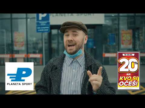 PlanetaSport "20% NA KVO SI OČEŠ" reklama