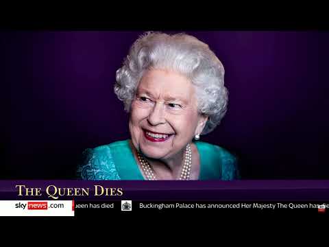 Sky News announce the death of Queen Elizabeth II