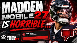 madden mobile 27 is HORRIBLE…
