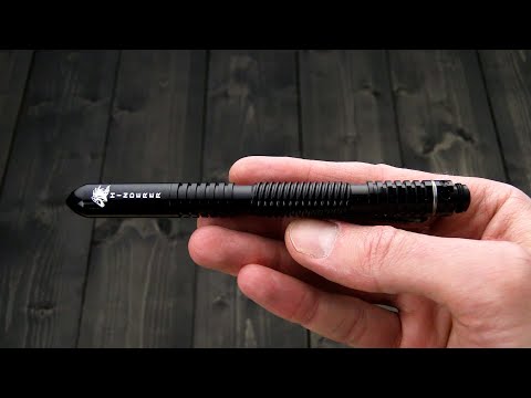 Hinderer Knives Extreme Duty Pen Spiral Polished Black Aluminum