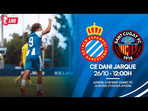 🔴 LIVE | ⚽ Juvenil A 🆚 Sant Cugat FC | J6 Divisió d’Honor Juvenil