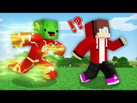 Mikey & JJ Became Flash in Minecraft Challenge (Maizen Mazien Mizen)