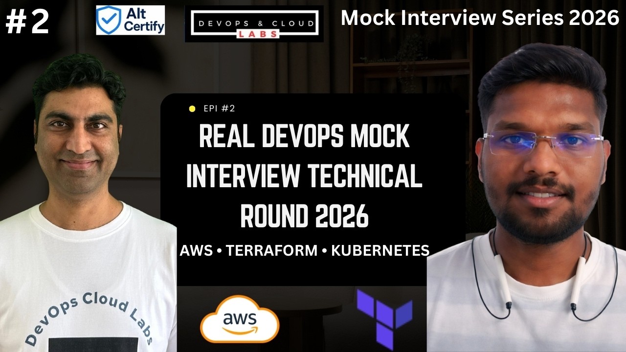 Real DevOps & SRE Mock Interview 2026 | AWS 3-Tier + Terraform + GitHub Actions#devops #aws #github
