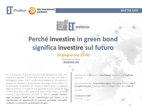 Perché investire nei green bond significa investire nel futuro - con NN Investment Partners