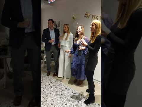 Anne toast at engagement party