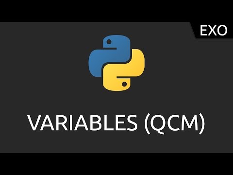 Exo Python 2 variables QCM