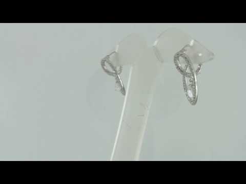 HSN Victoria Wieck Sterling Silver Absolute Pave & Pear Drop Swirl Earrings $500