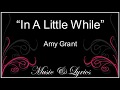 Lyrics   Amy Grant   In a Little While