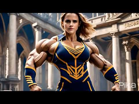 Magic Muscle Growth Hermione | Female Muscle Growth | AI Muscle Growth