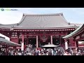 Piękna świątynia Sensoji w Asakusa (Tokio, Japonia ...