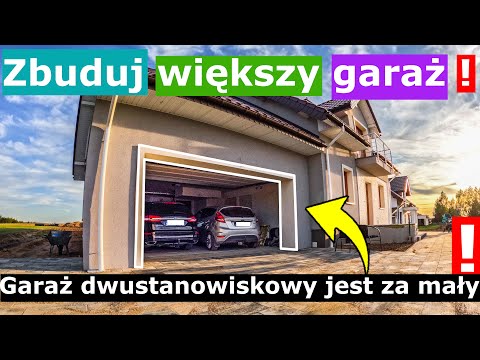Jak duży powinien być garaż by był wygodny w użytkowaniu?  Garaż dwustanowiskowy jest za mały!