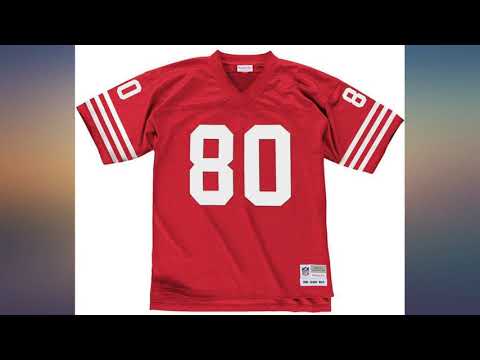 Mitchell & Ness Jerry Rice San Francisco 49ers Throwback Premier Jersey - Red review