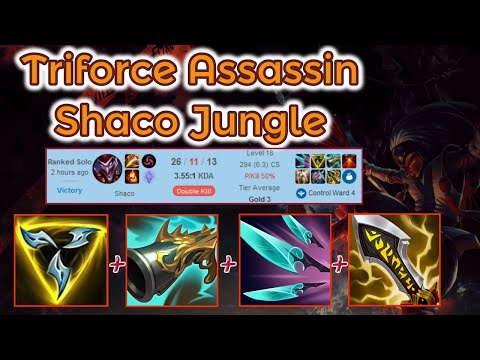 Trinity Force Full Crit Shaco Jungle Ranked [League of Legends] Full Gameplay - Infernal Shaco