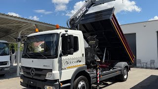 شاحنة قلابة Mercedes-Benz Atego 1522 KIPPER with CRANE HIAB TROJSTRANN&Yacute; SKL&Aacute;PAČ HYDRAULICK | صورة 4 - Autoline