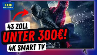 Bester 43 Zoll Fernseher unter 300€!? Hisense 43E6NT 4K Smart TV