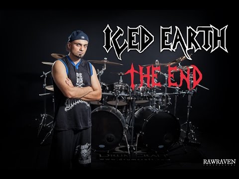 Raphael Saini  performing - The End - Iced Earth - drum video