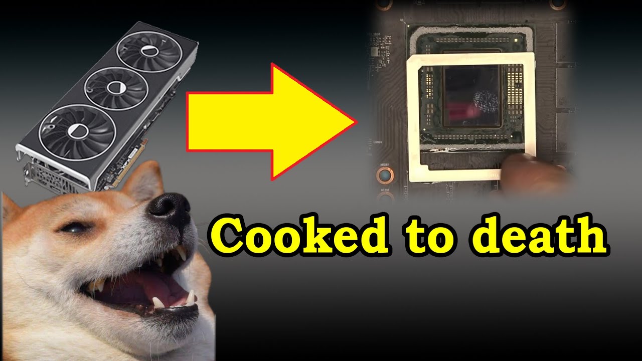 AMD 7800XT GPU baking gone wrong but saved ? - YouTube