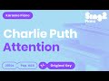 Charlie Puth - Attention (Piano Karaoke)