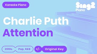 Attention [Piano Karaoke Instrumental] Charlie Puth