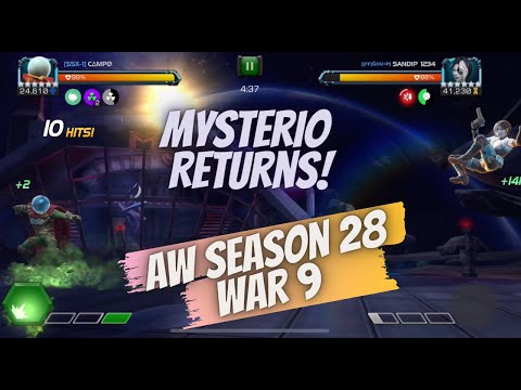 Alliance War Season 28, War 9. SSx-1. Mysterio, CGR, Elsa - Marvel Contest of Champions