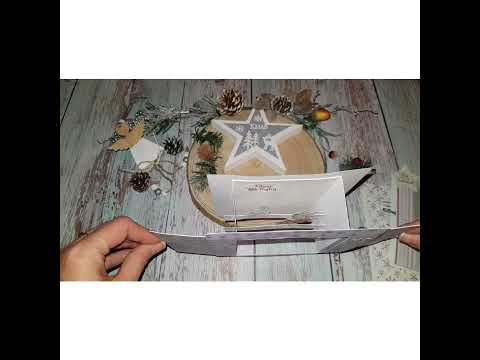 Tarjetas diorama de Navidad