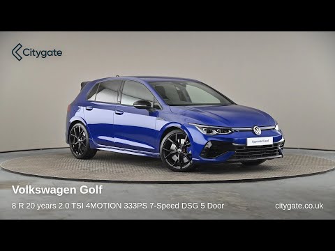 Volkswagen Golf - 8 R 20 years 2.0 TSI 4MOTION 333PS 7-Speed DSG 5 Door - Citygate Volkswagen Wat...