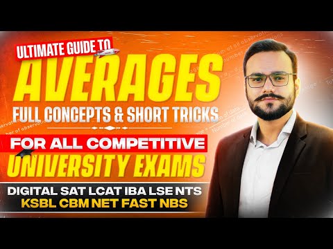 Averages | Averages One Shot | General Maths | BCAT, Digital SAT, LCAT, NBS, NTS | Past Papers