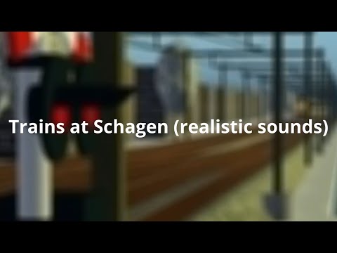 Trains at Schagen in RSN with realistic sounds (new year special)