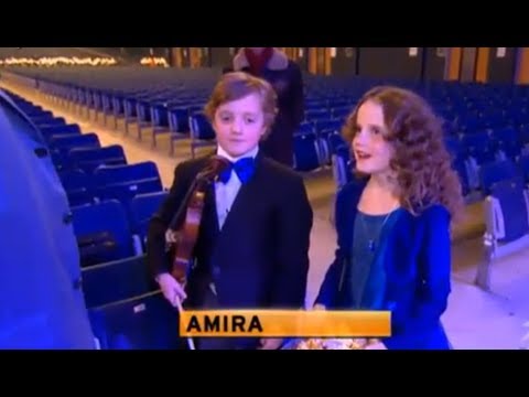 André Rieu - Masterclass for Amira Willighagen and brother Fincent - 7 December 2013
