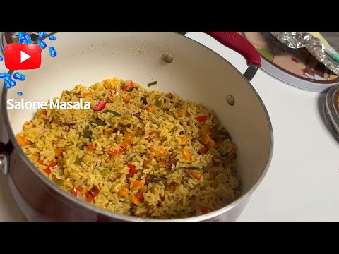 Cooking Coconut Vegetable Fried Rice | Salone Masala🌶