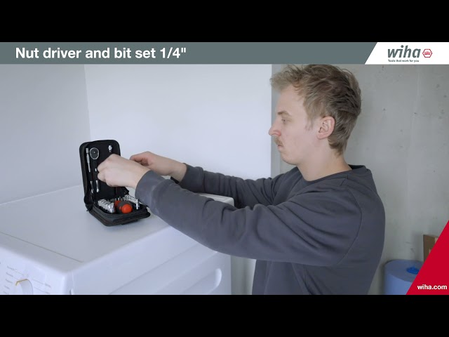 Video teaser per Tutorial: Wiha Nut driver and bit set 1/4"