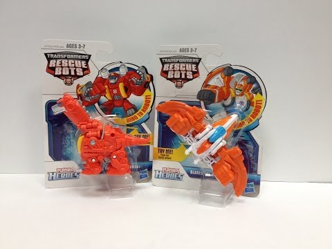Transformers Rescue Bots - Dinobot HEATWAVE and BLADES