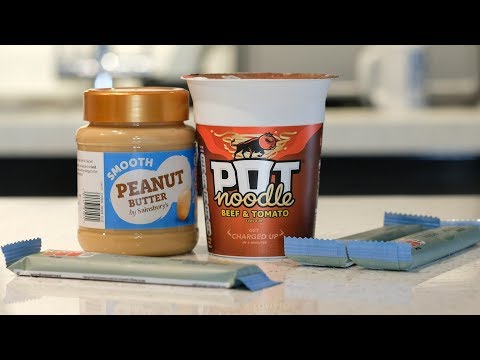 making chocolate pot noodles